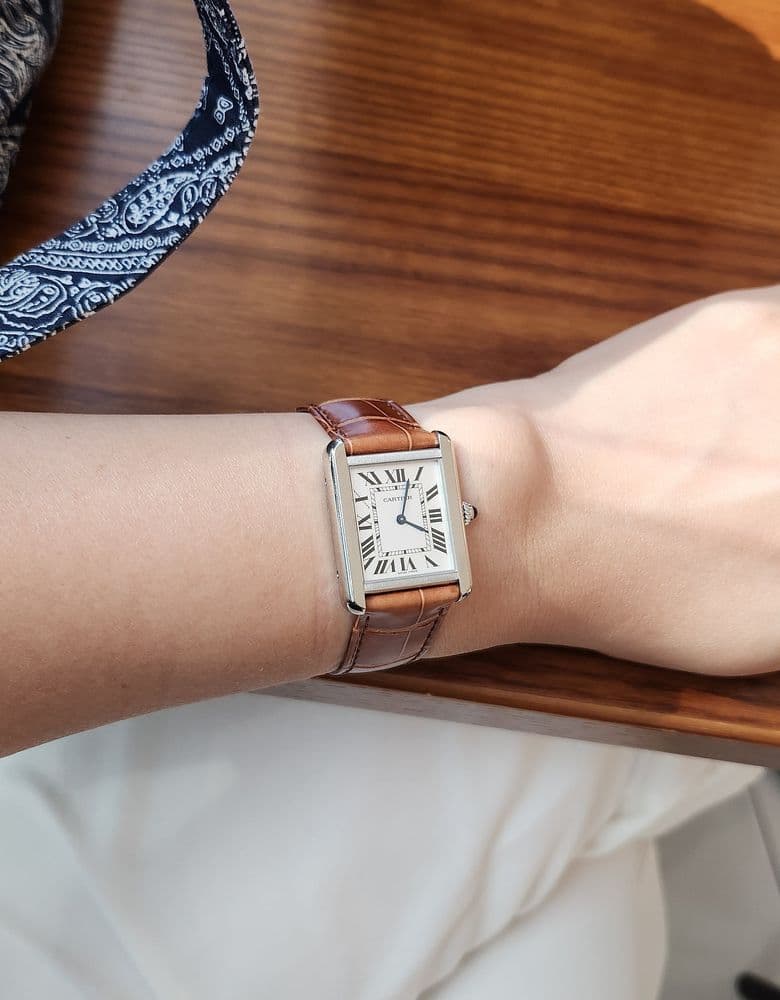 Cartier Tank Solo Steel (plus strap change)