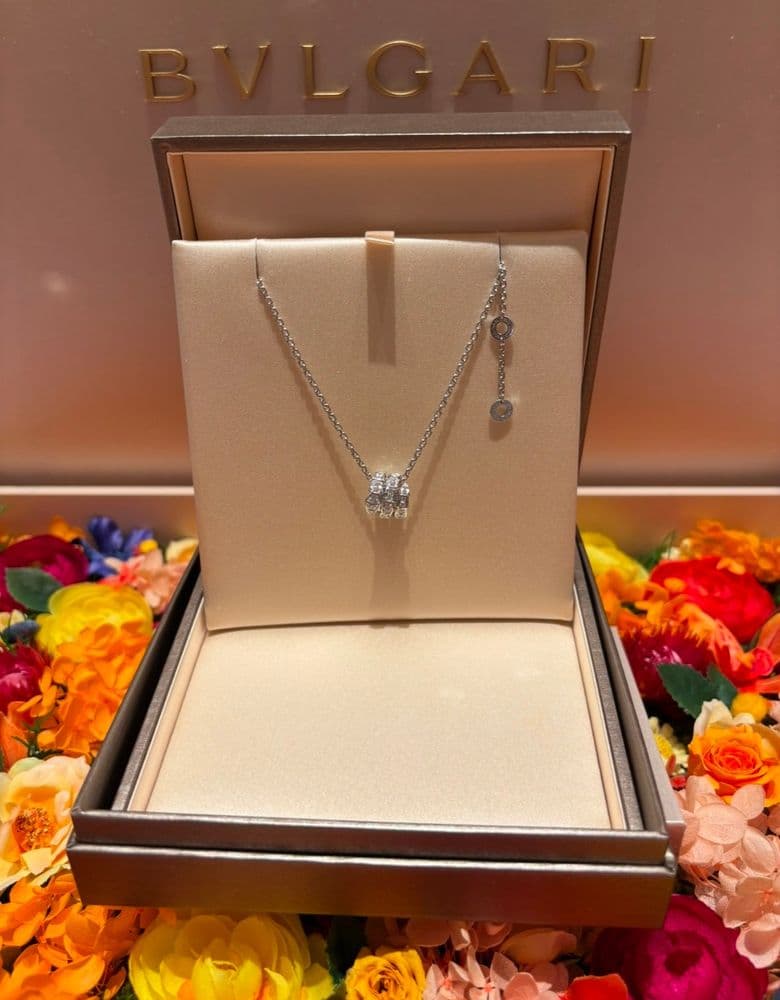 Bulgari Serpenti Full Pave Necklace & Ring