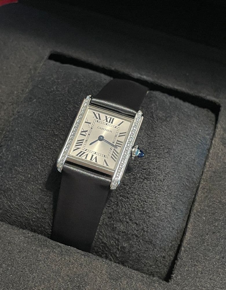 까르띠에 탱크머스트 다이아 파베