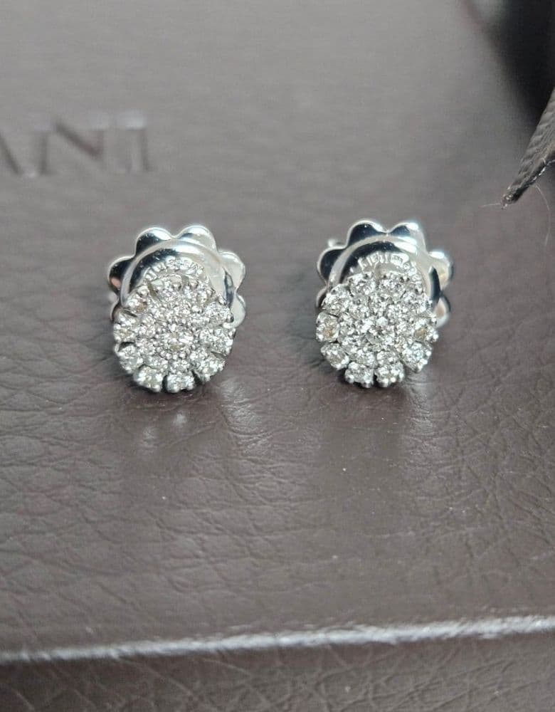 Damiani earrings, full diamonds.