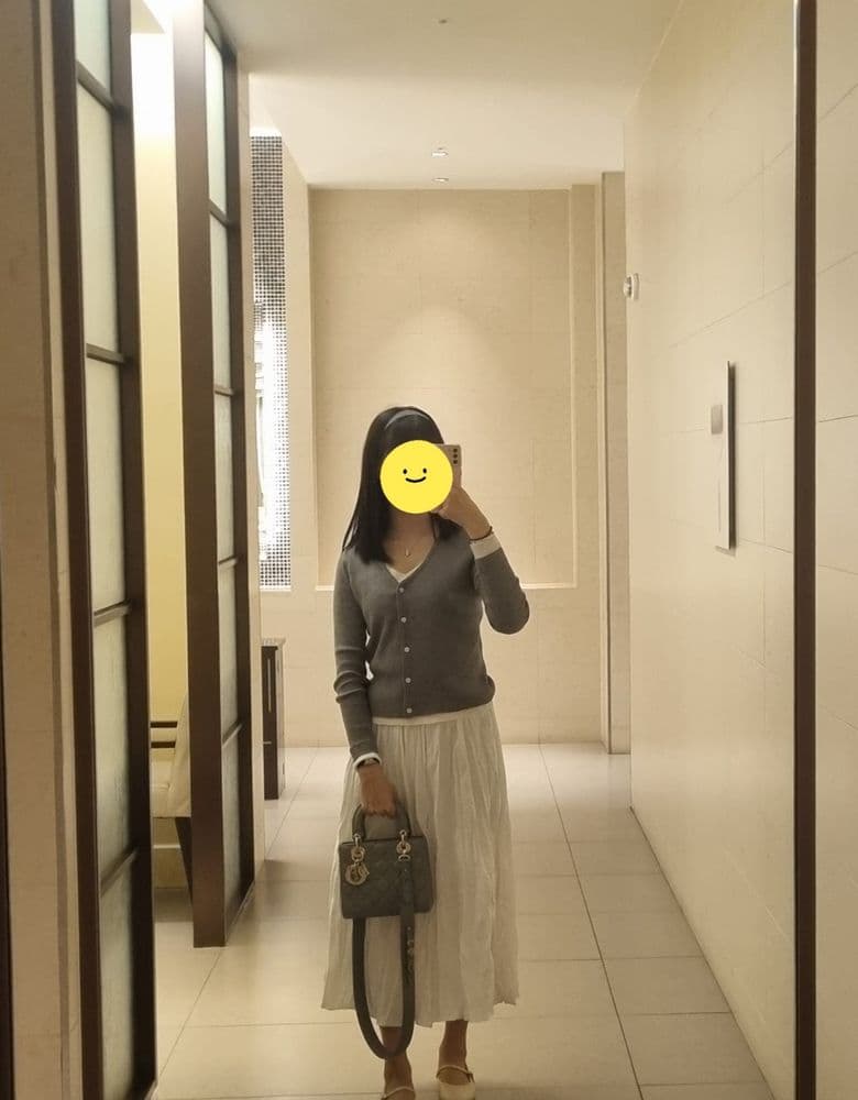 Dior Lady Dior Bag, Stone Grey