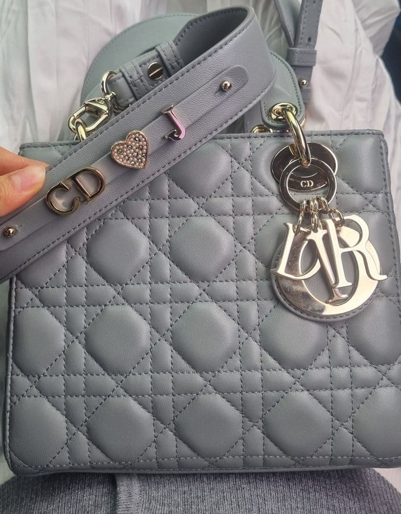 Dior Lady Dior Bag, Stone Grey