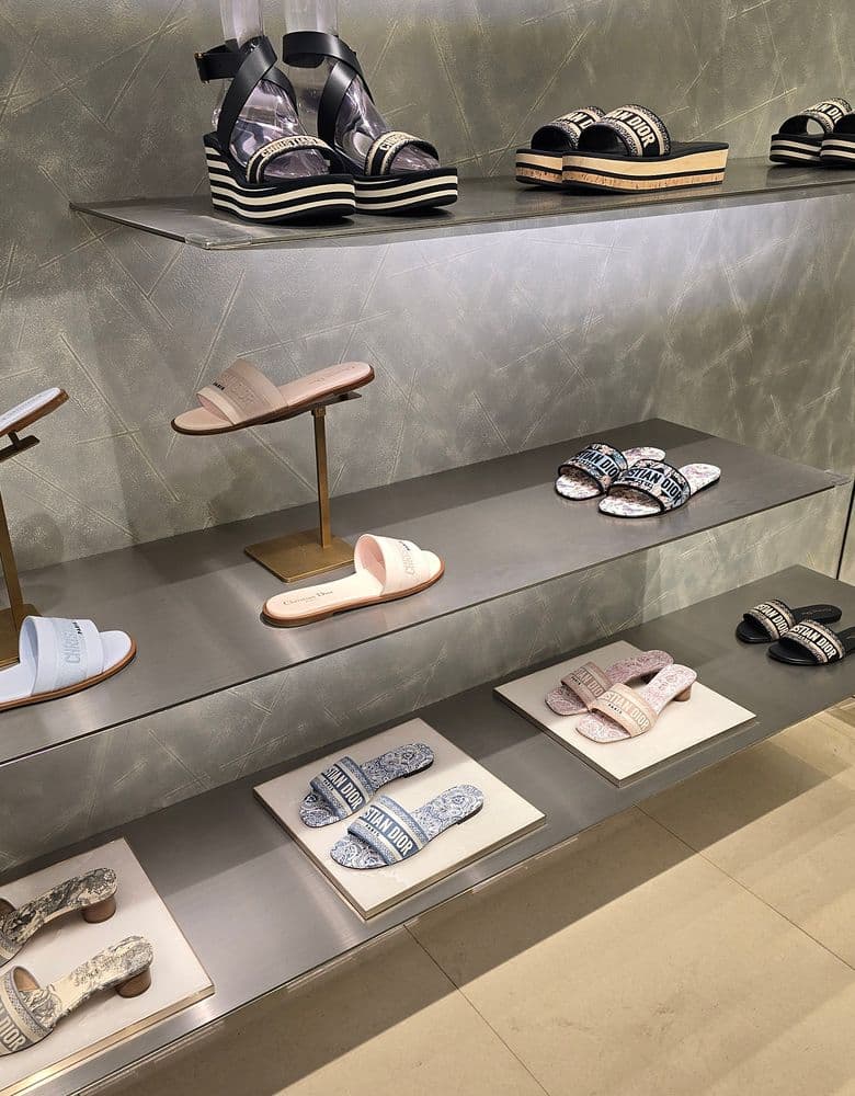 디올 카로 글리신 지갑 블루