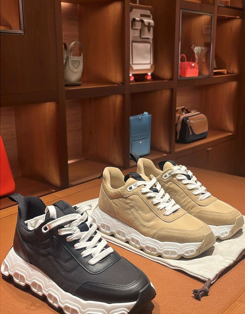 Hermes Impulse Sneakers with Chaine d'Ancre Enchainee Ring Large