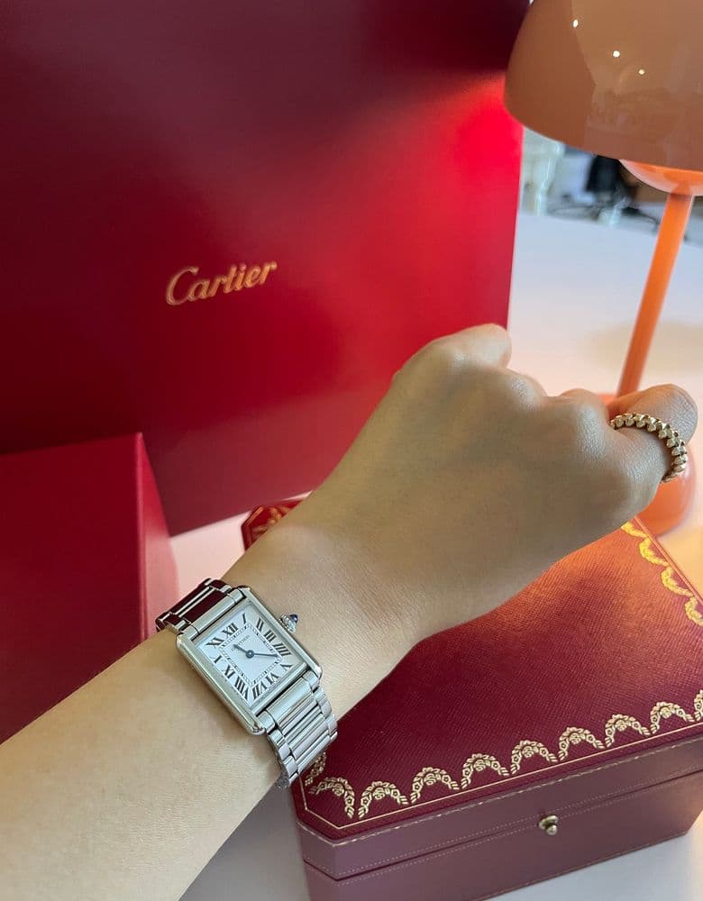 까르띠에 탱크 머스트 스몰 스틸