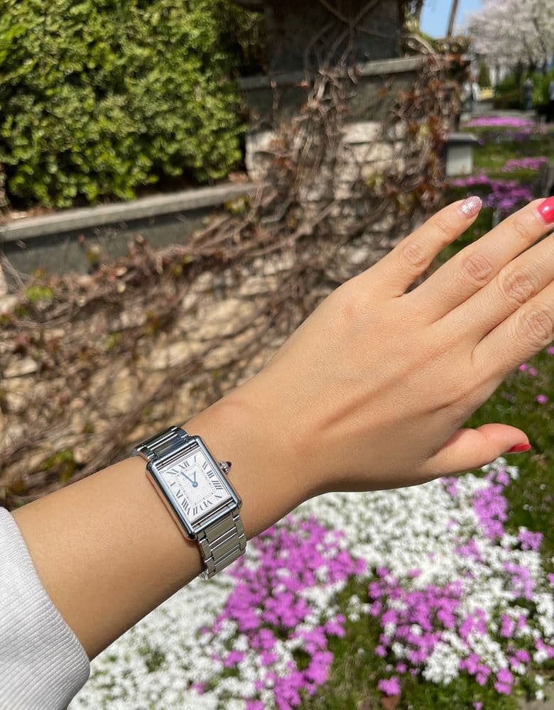 까르띠에 탱크 머스트 스몰 스틸