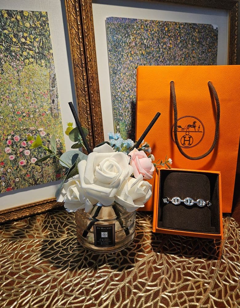 Hermès Chaine d'Ancre Enchainee Silver Bracelet