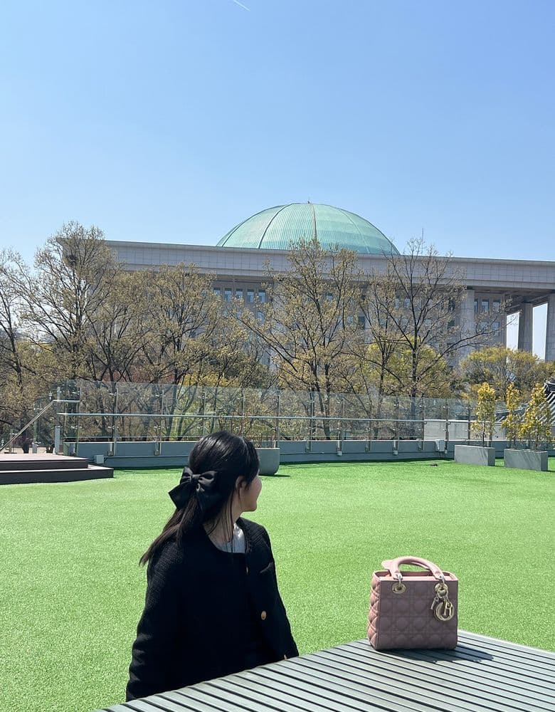 Cherry blossom season with my Lady Dior.