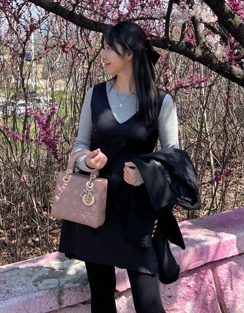 Cherry blossom season with my Lady Dior.