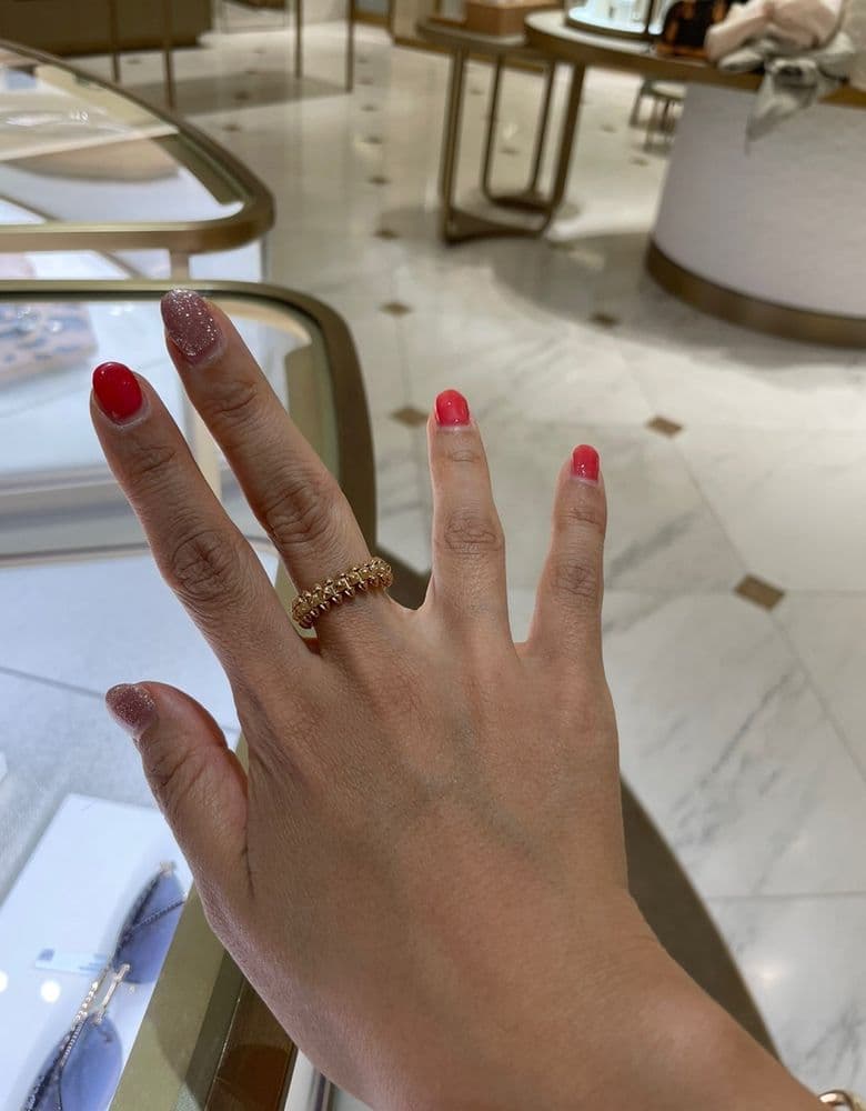 까르띠에 클래쉬드링 스몰 핑골(핑크 골드)