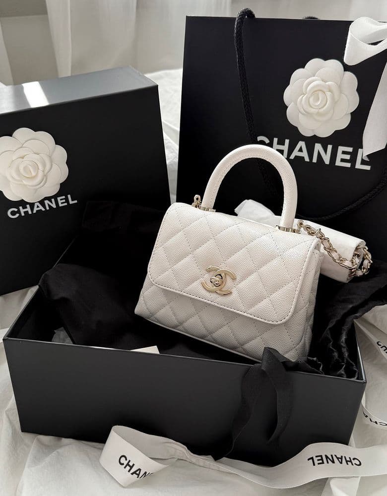 Chanel Coco Handle Mini in White