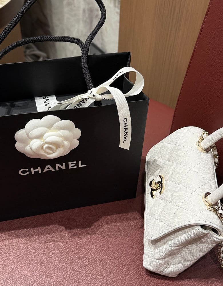 Chanel Coco Handle Mini in White