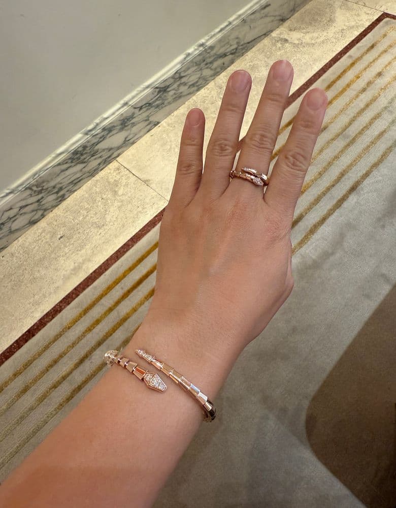 Serpenti Demipave Ring