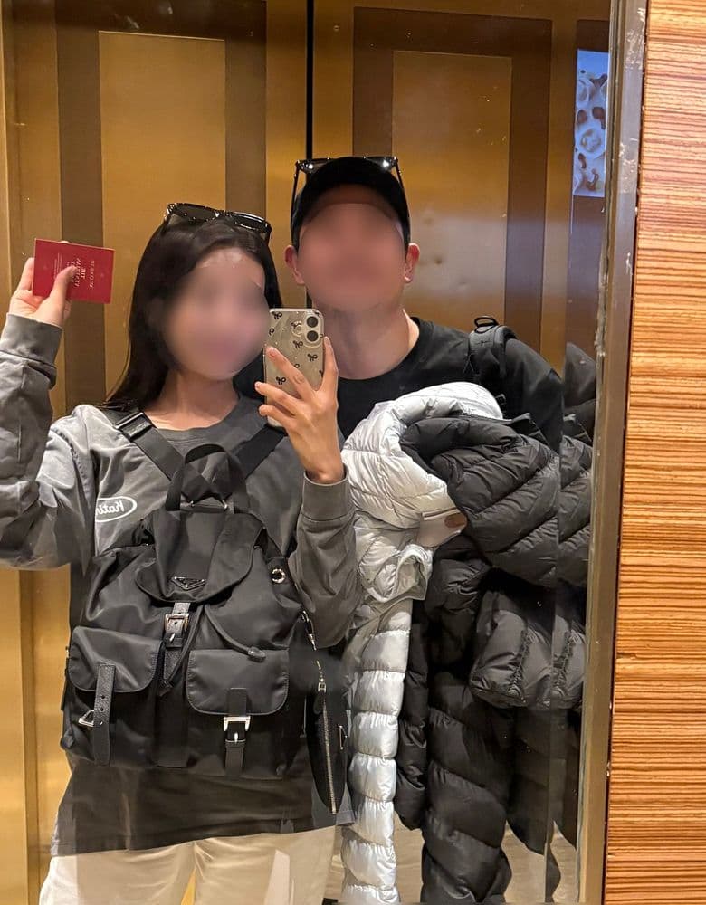 프라다 리나일론 백팩 미듐 사이즈