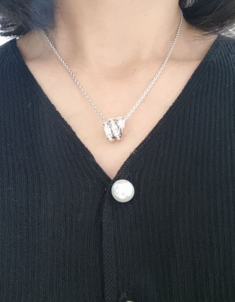 불가리 세르펜티 풀파베 목걸이 화골