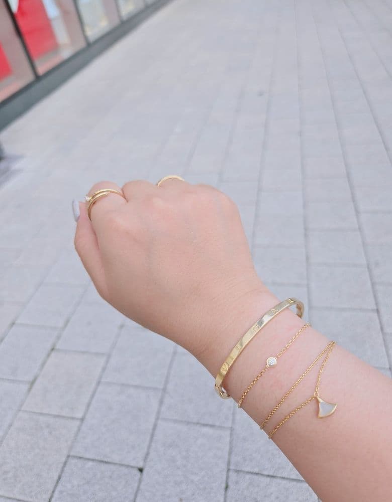 Cartier Trinity Ring, Damour Bracelet