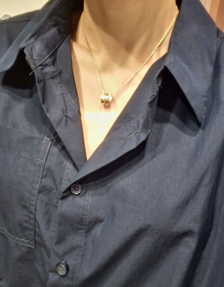 불가리 세르펜티 데미파베 옐로우 골드 네크리스