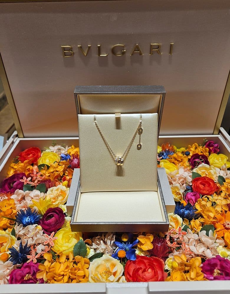 불가리 세르펜티 데미파베 옐로우 골드 네크리스