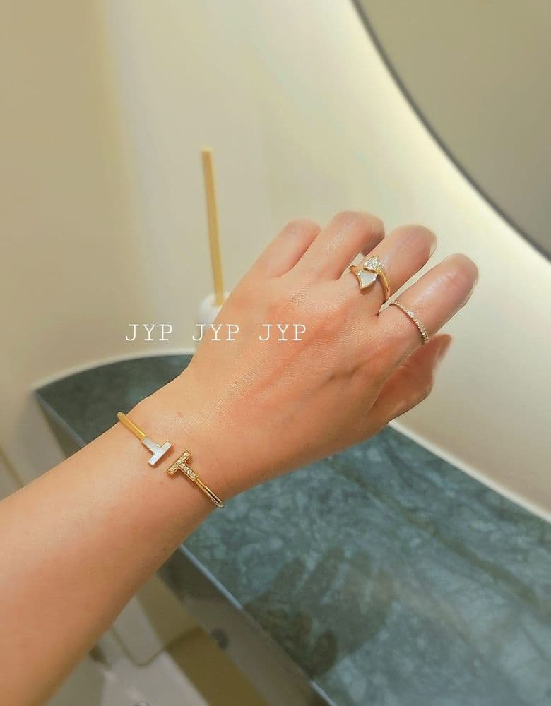 불가리 디바스드림 반지, 자개/다이아 반반