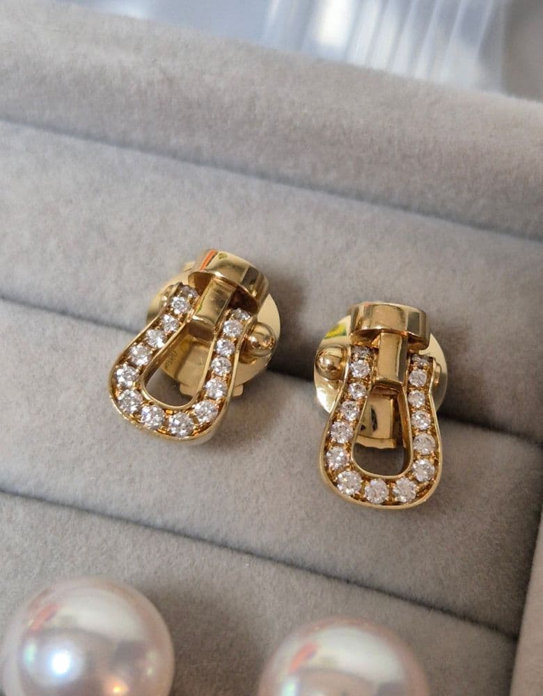 프레드 포스텐 이어링 옐로우 골드