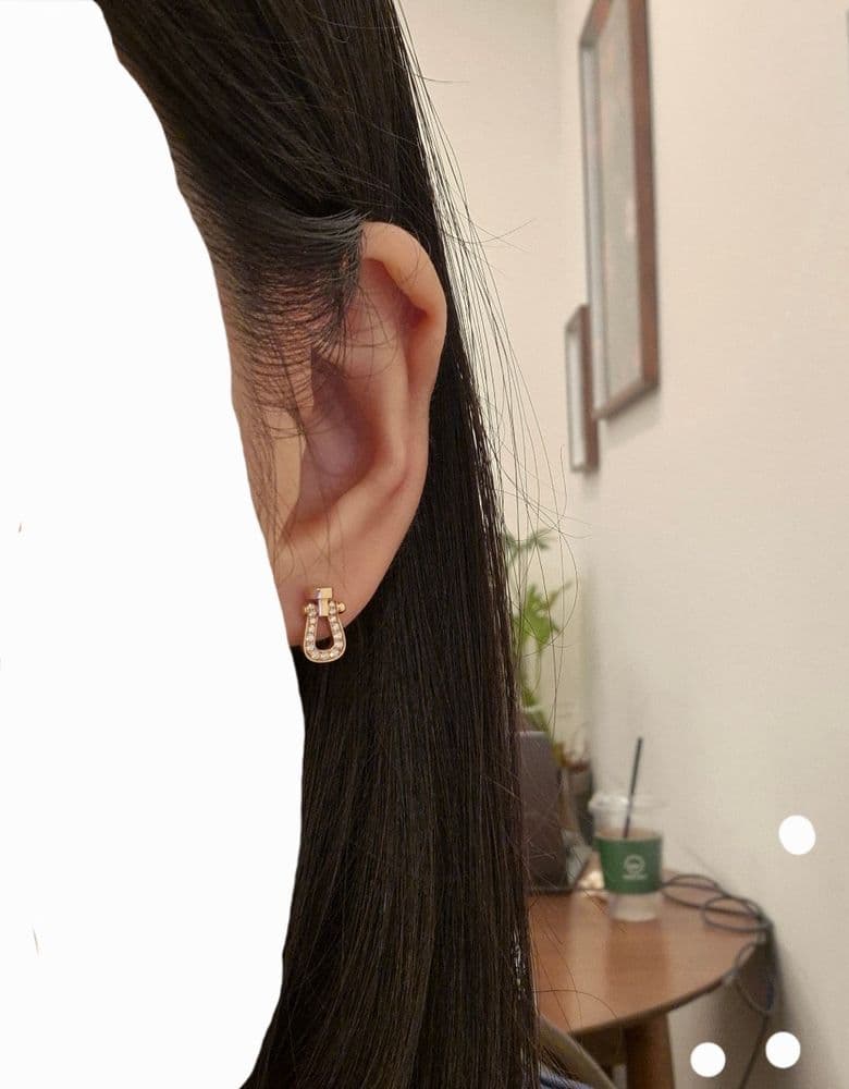 프레드 포스텐 이어링 옐로우 골드