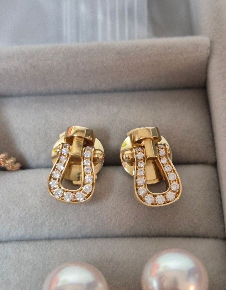 프레드 포스텐 이어링 옐로우 골드