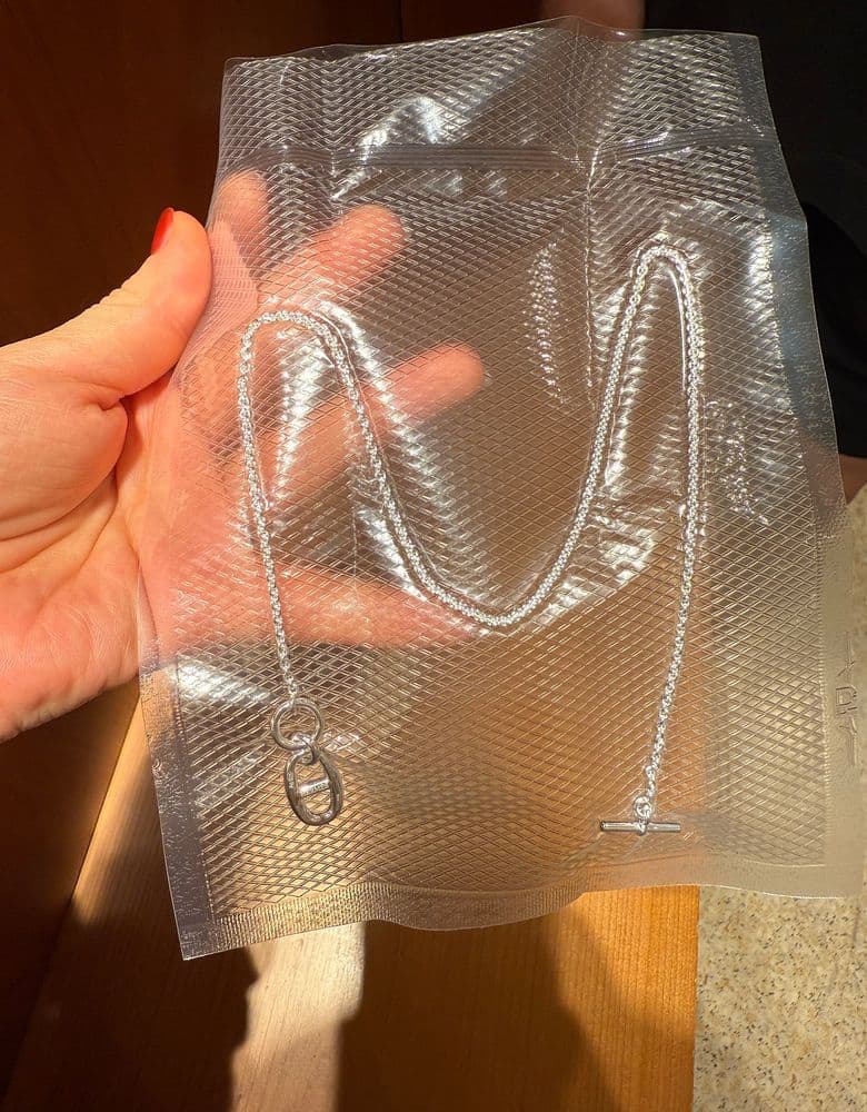 Hermès Farandole silver necklace