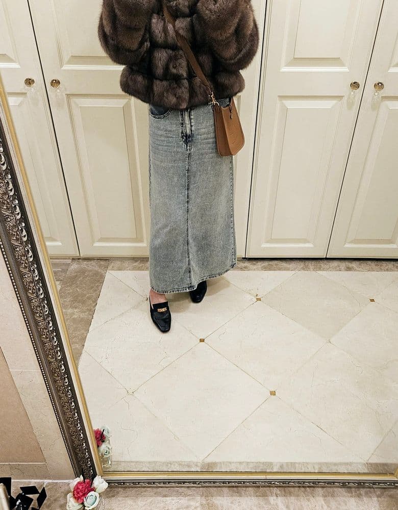 Hermès Mini Evelyne in Gold with Gold Hardware