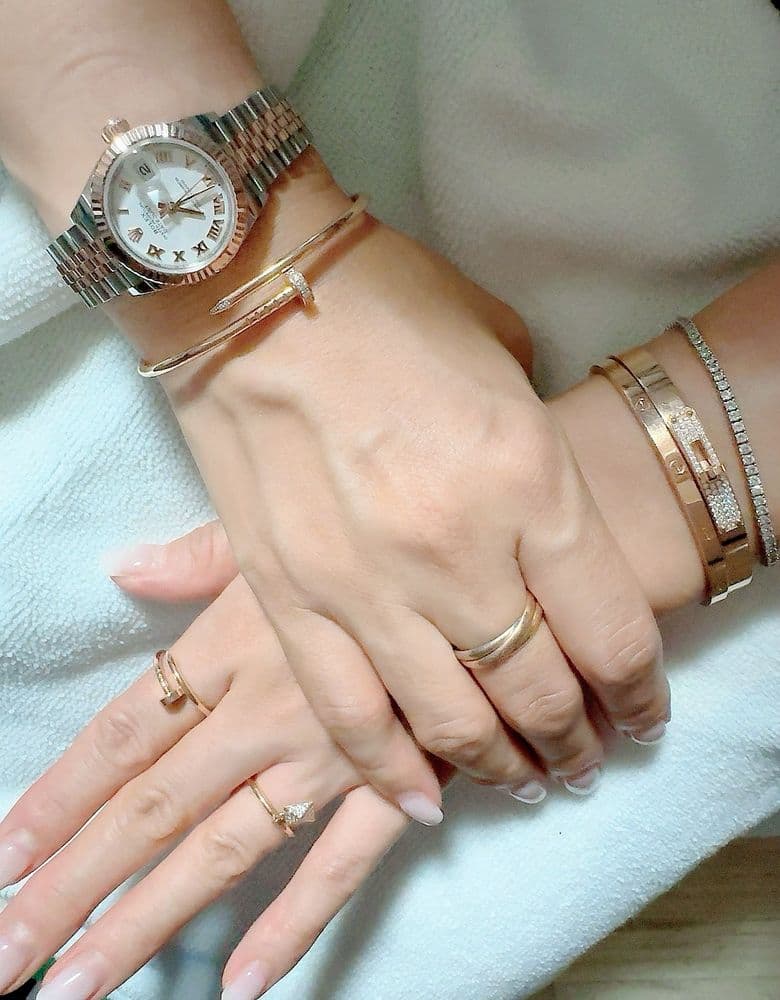 Hermès ring, Cartier Ecrou bracelet - my everyday essentials.