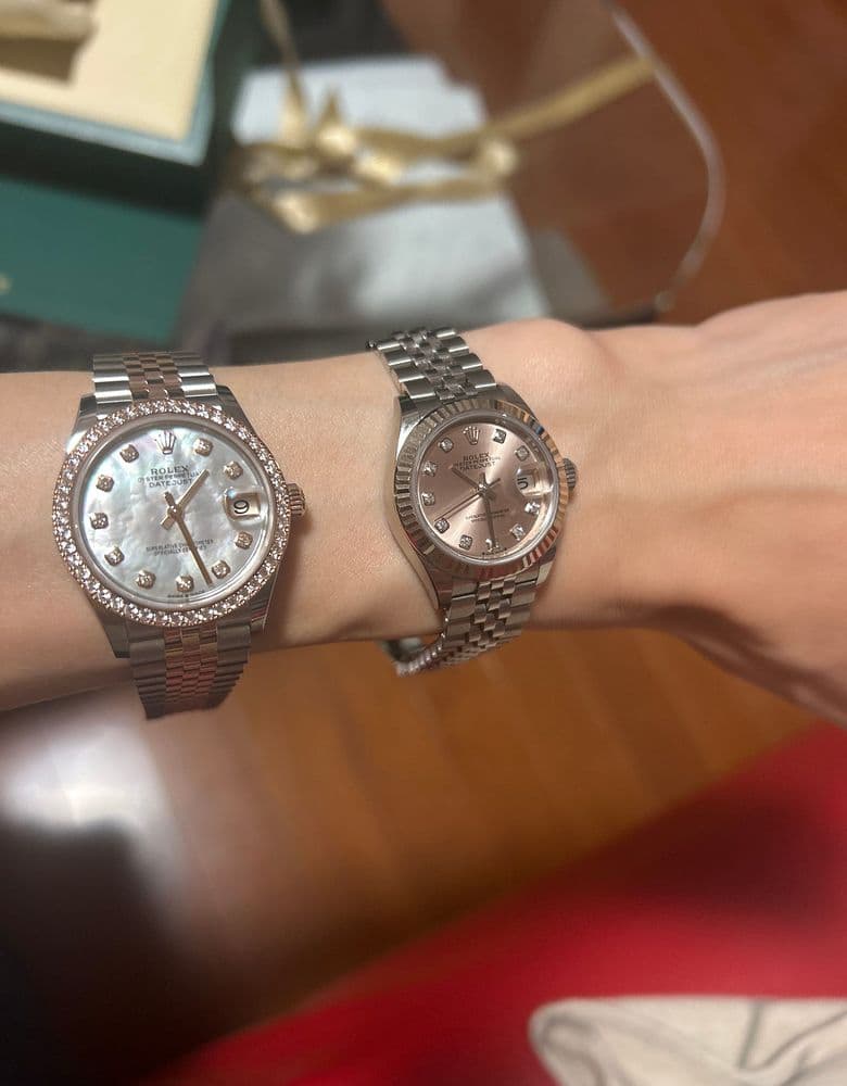 Rolex Datejust 31 Rose Gold Mother of Pearl Ten Point