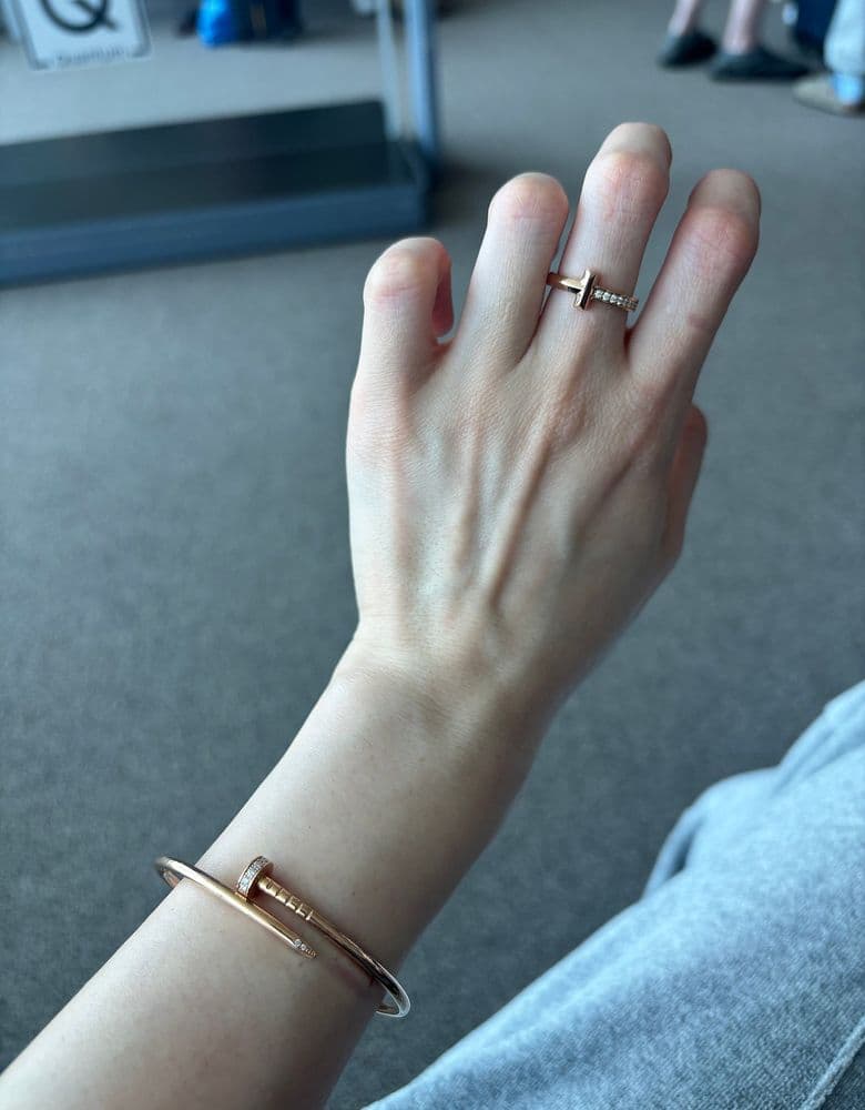 티파니 티원링 하프다이아 (T1링) 로즈골드