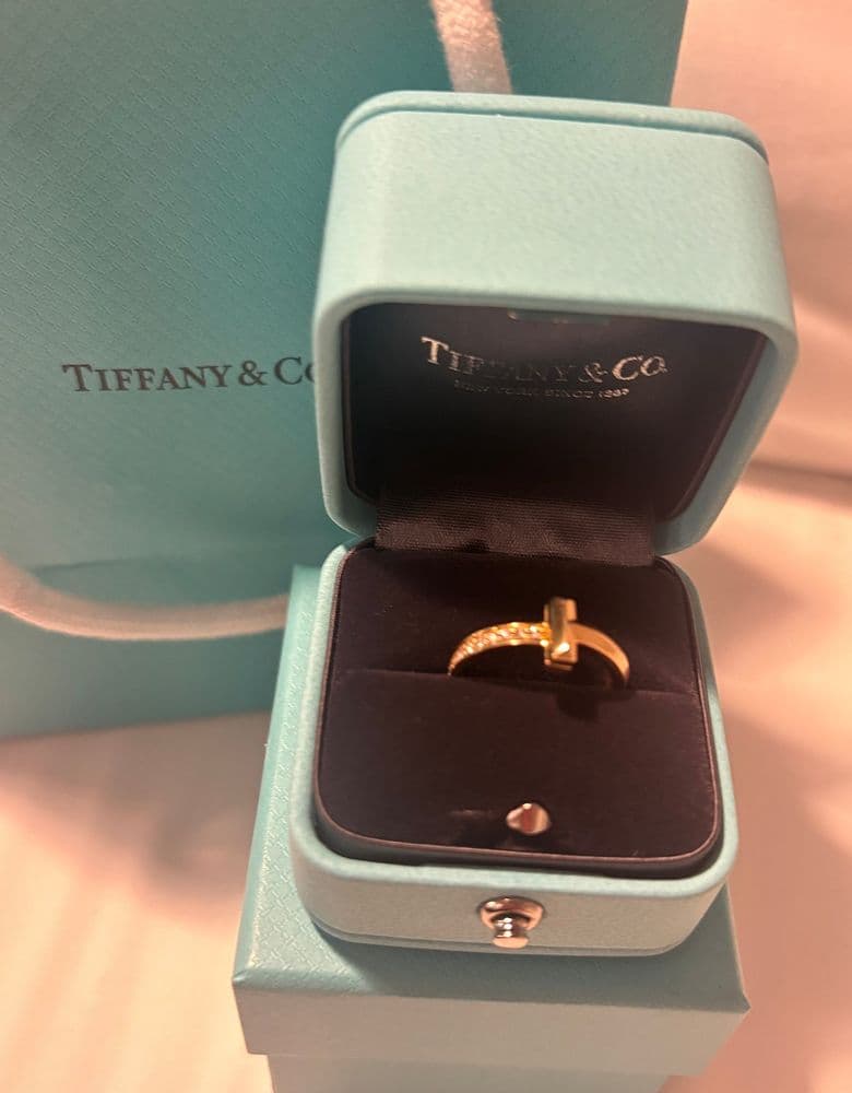 티파니 티원링 하프다이아 (T1링) 로즈골드