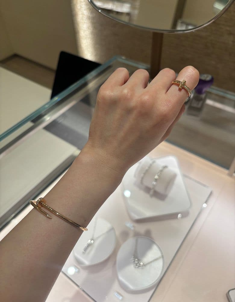 티파니 티원링 하프다이아 (T1링) 로즈골드