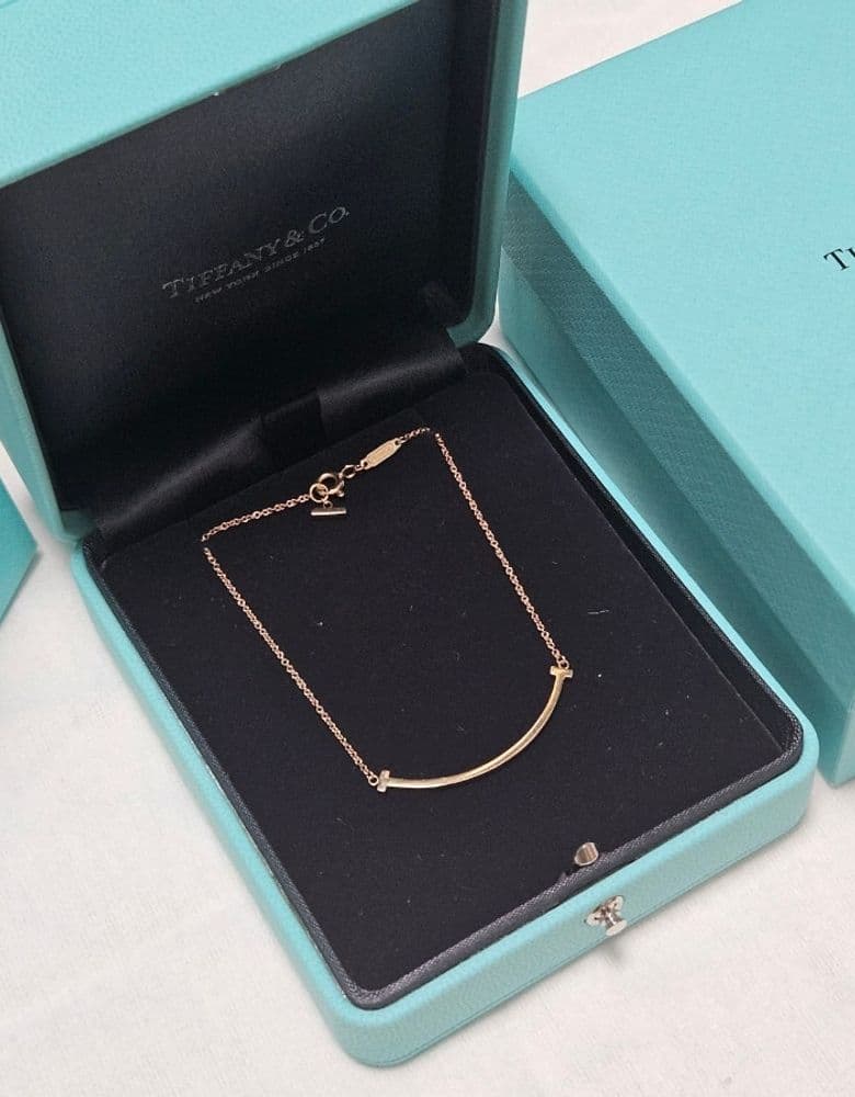 Tiffany T Smile Necklace: The perfect way to start your Tiffany collection.