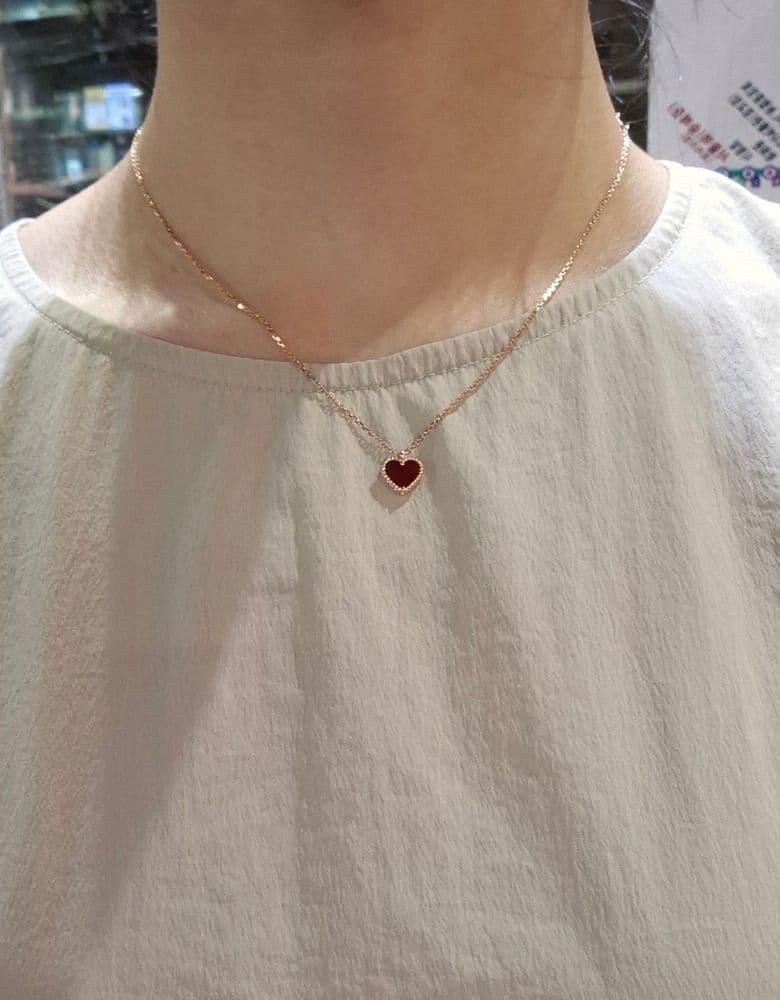 반클리프 스위트 하트 목걸이