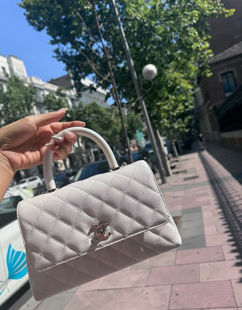 Chanel Coco Handle Small White
