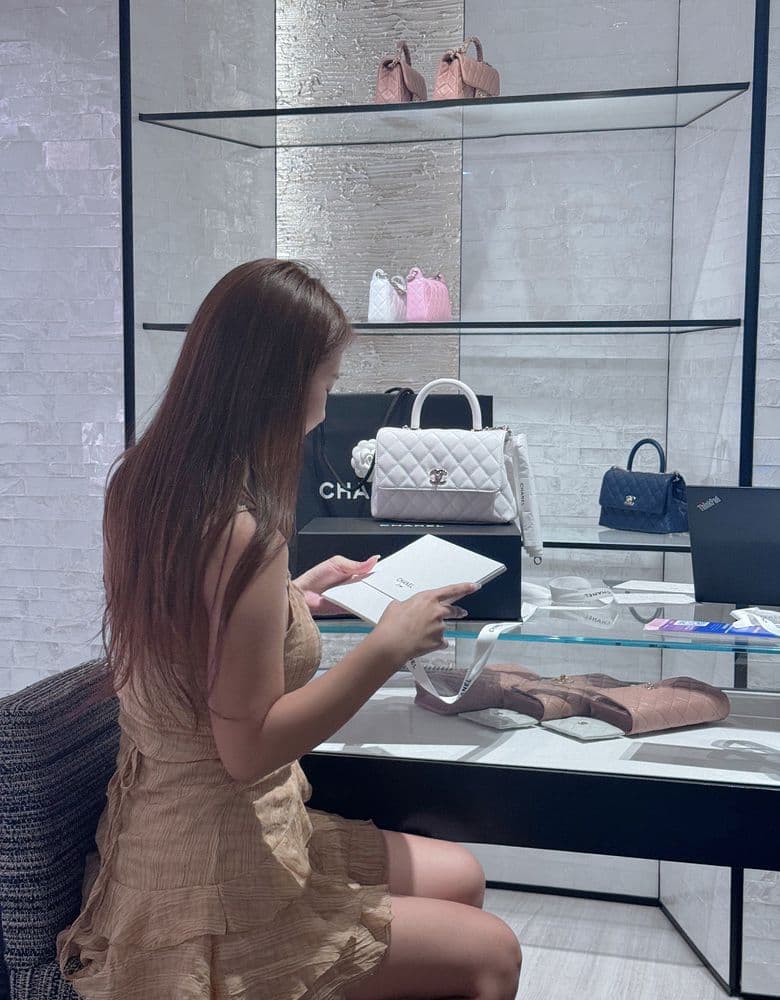 Chanel Coco Handle Small White