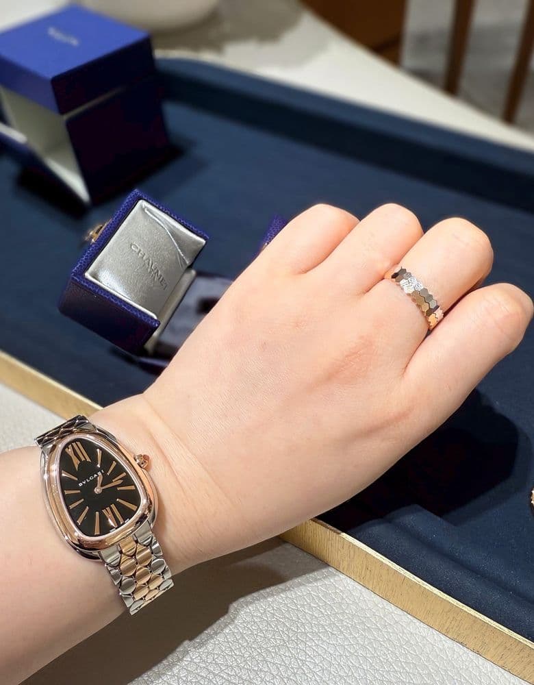 Chaumet Bee My Love cord bracelet & Bee My Love ring 2.5mm