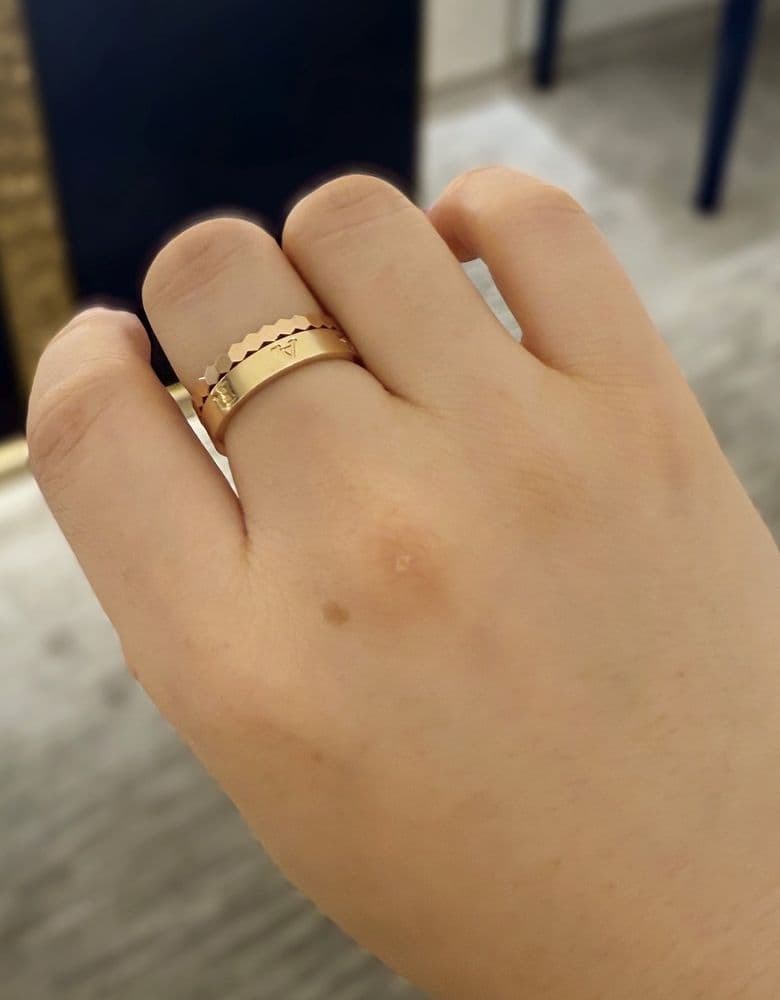 Chaumet Bee My Love cord bracelet & Bee My Love ring 2.5mm