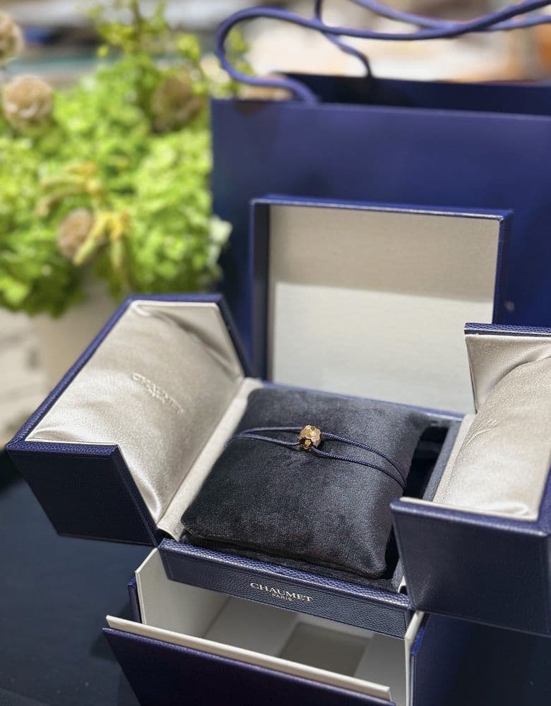 Chaumet Bee My Love cord bracelet & Bee My Love ring 2.5mm