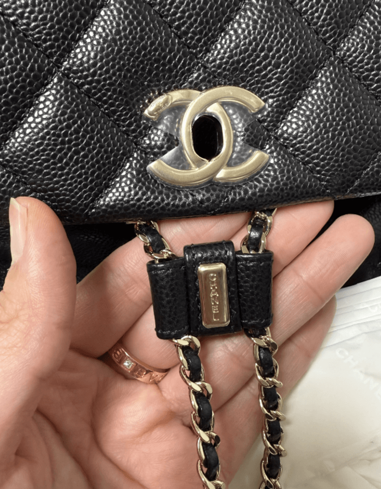 샤넬 듀마백팩 투포켓 블랙 스몰