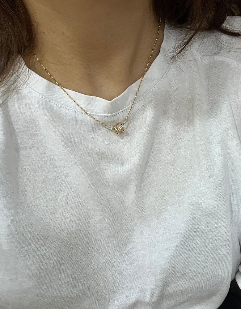 불가리 미니 파베 목걸이