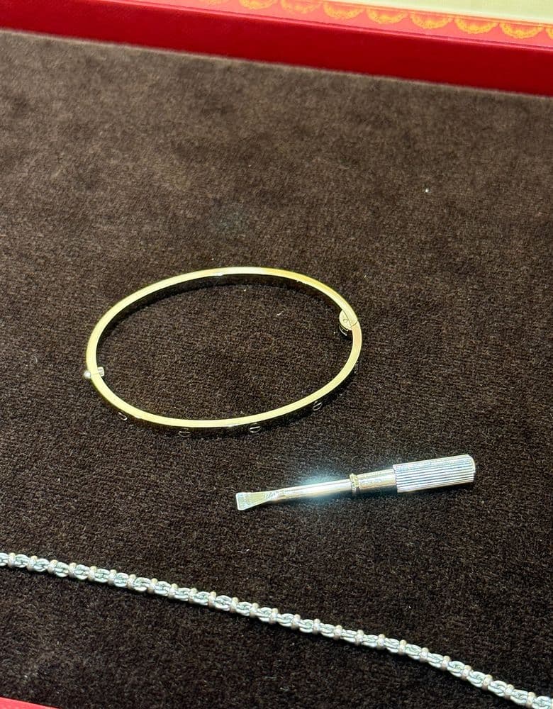 Cartier Love ring in white gold, size 18.