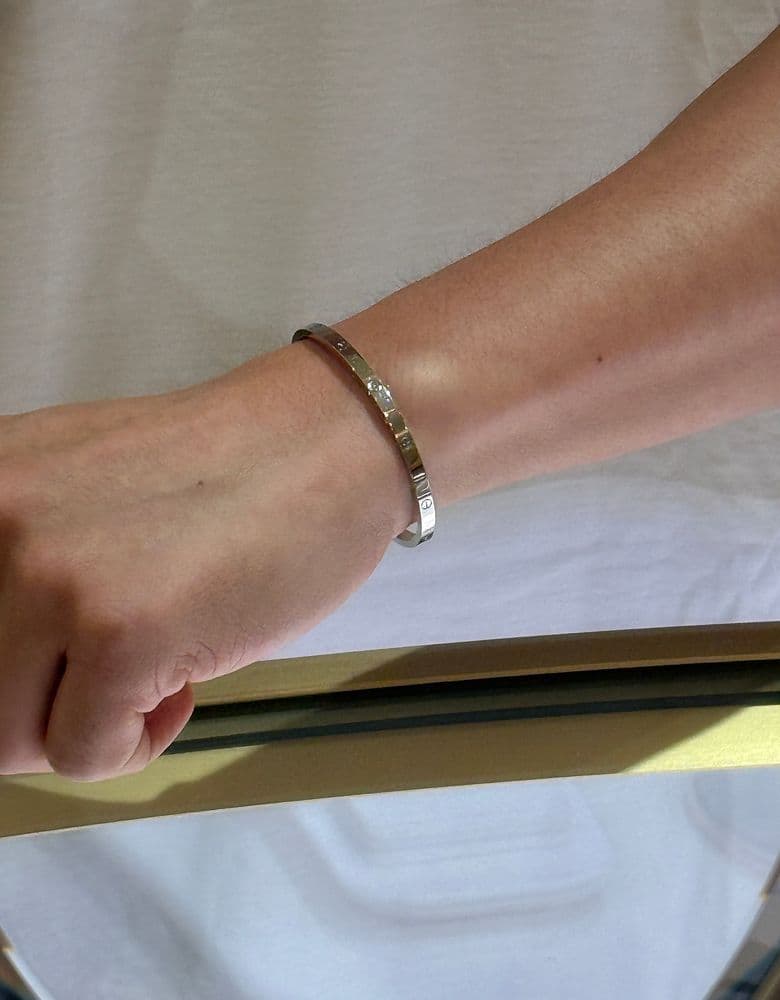 Cartier Love ring in white gold, size 18.