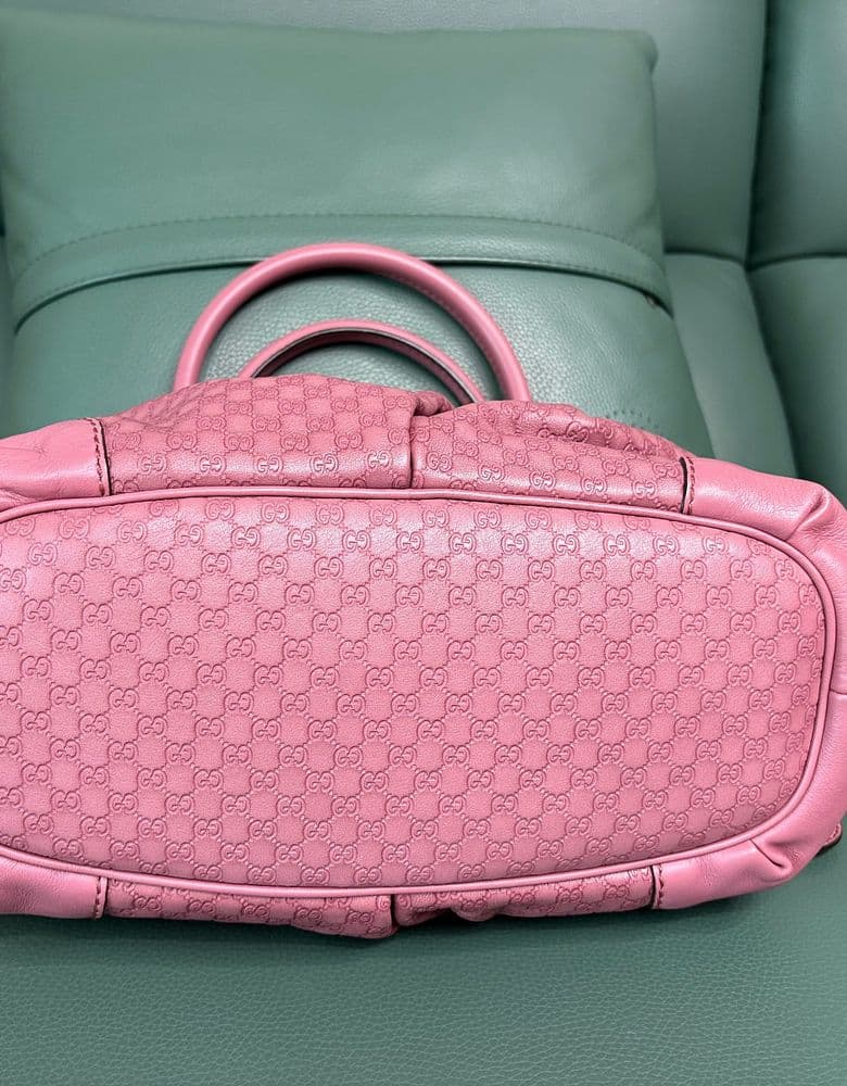 Gucci Shima GG Logo Pink Leather Tote/Shoulder Bag Gucci 247902 (a 10-year-old bag)