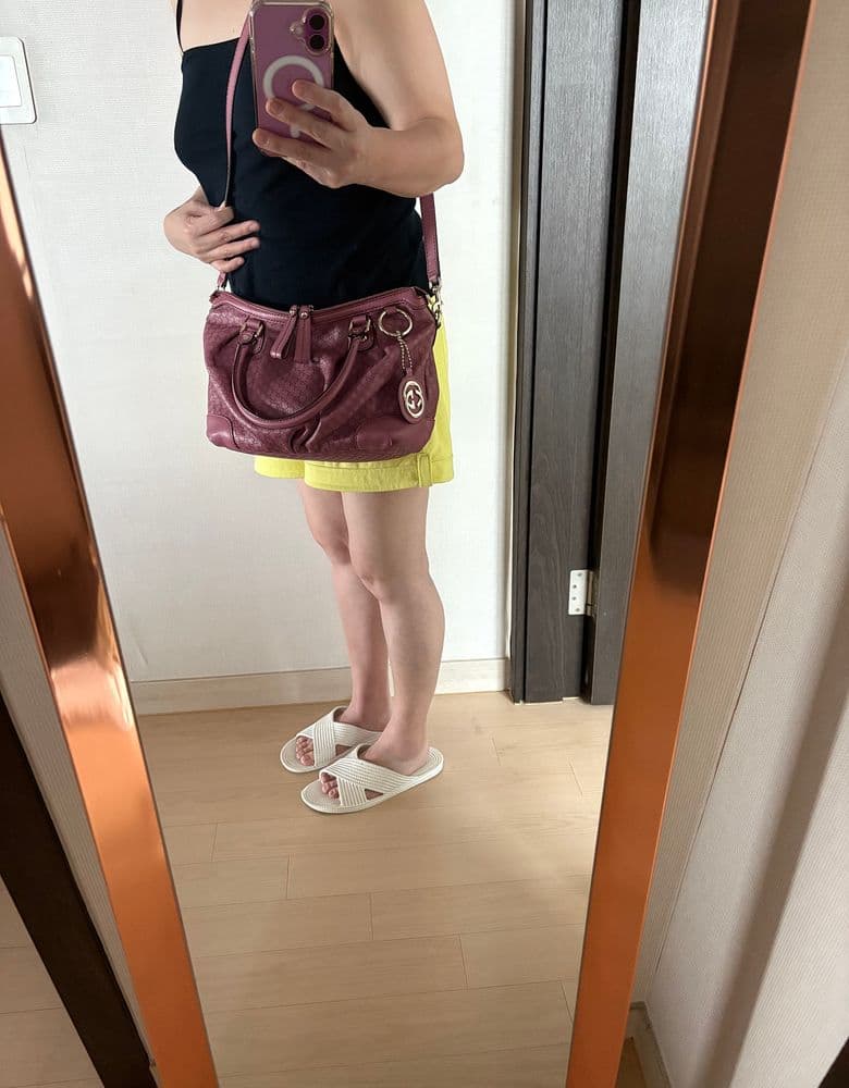 Gucci Shima GG Logo Pink Leather Tote/Shoulder Bag Gucci 247902 (a 10-year-old bag)