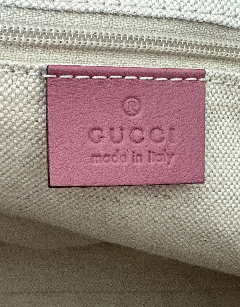 Gucci Shima GG Logo Pink Leather Tote/Shoulder Bag Gucci 247902 (a 10-year-old bag)