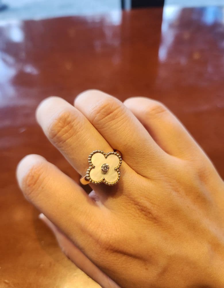 Van Cleef & Arpels Vintage Alhambra Mother-of-Pearl Ring