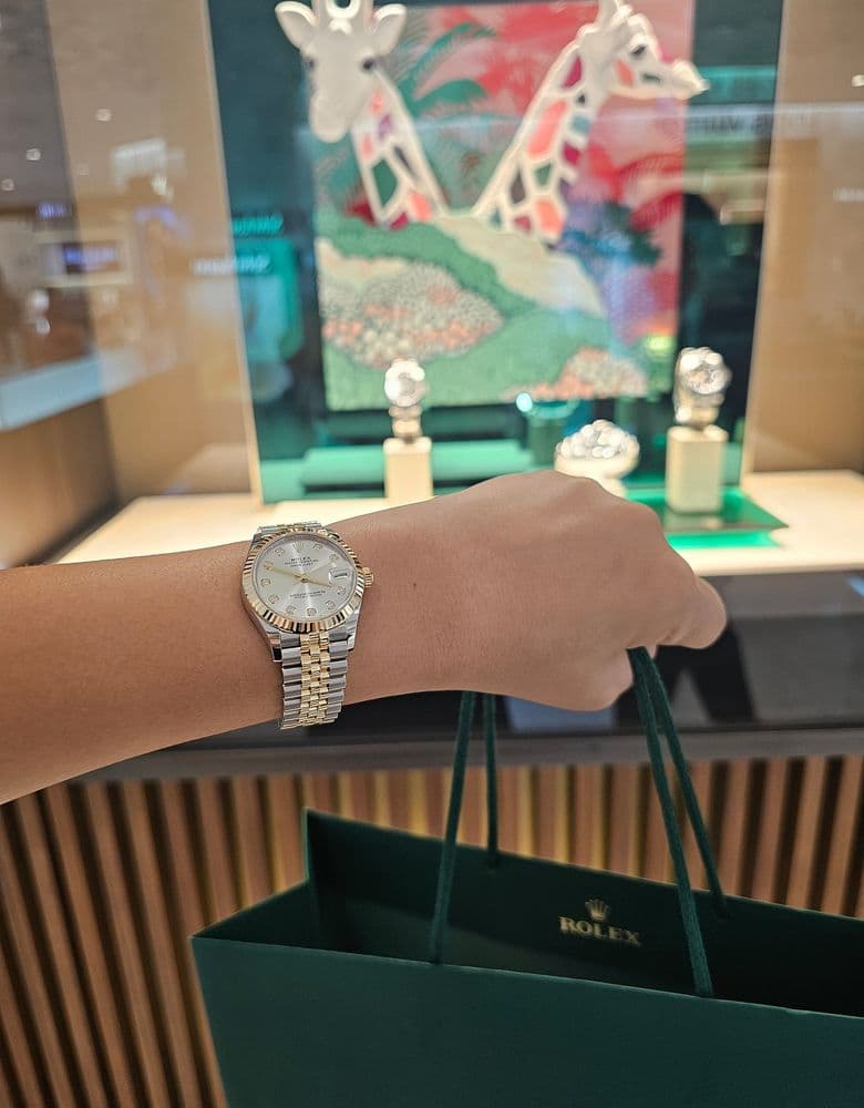 Rolex Two-Tone Datejust with Silver Dial and Ten Diamonds (Later Holy Grail)