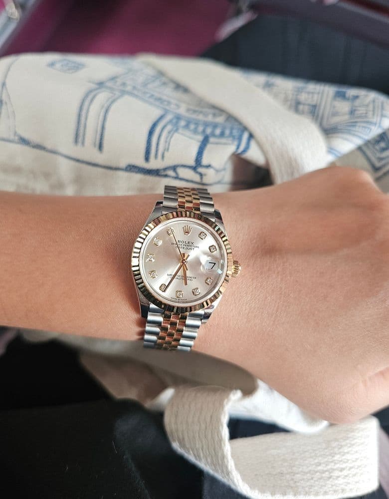 Rolex Two-Tone Datejust with Silver Dial and Ten Diamonds (Later Holy Grail)